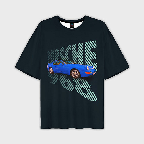 Мужская футболка оверсайз Немецкая спортивная машина Porsche 968 / 3D-принт – фото 1