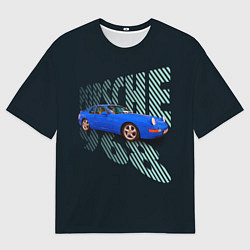 Футболка оверсайз мужская Немецкая спортивная машина Porsche 968, цвет: 3D-принт