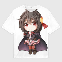 Мужская футболка оверсайз Konosuba Юн-юн чибик