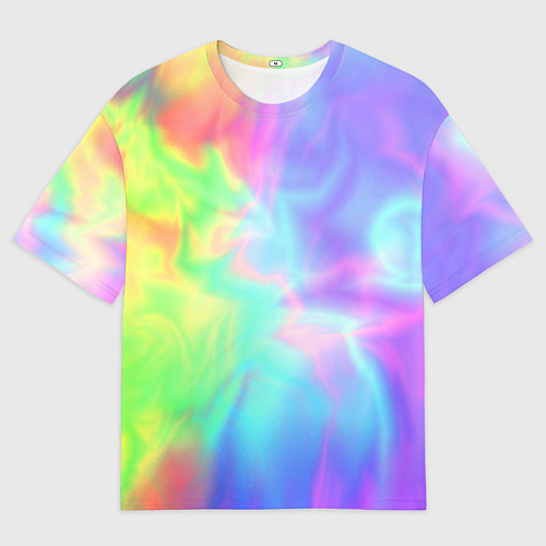 Мужская футболка оверсайз Яркий тай-дай абстракция / 3D-принт – фото 1