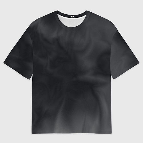 Мужская футболка оверсайз Тёмный серый дымчатый / 3D-принт – фото 1