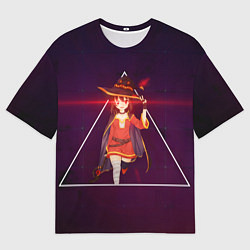 Мужская футболка оверсайз Konosuba Мэгумин cute