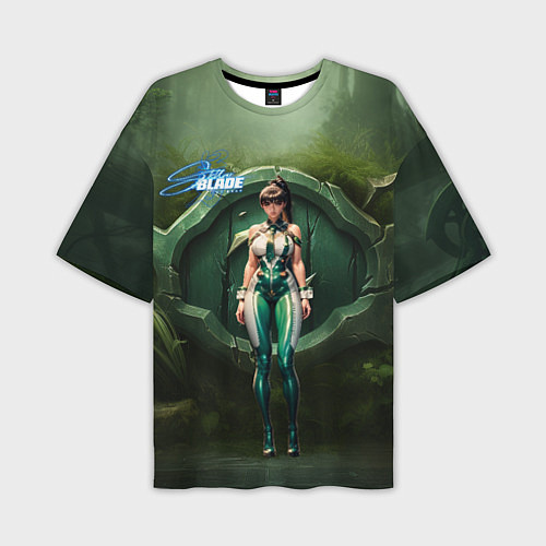 Мужская футболка оверсайз Stellar Blade Eve girl / 3D-принт – фото 1