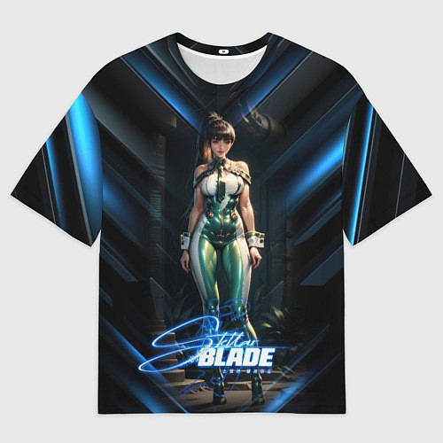 Мужская футболка оверсайз Stellar Blade Eve в полный рост / 3D-принт – фото 1