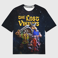Мужская футболка оверсайз The lost vikings - interplay