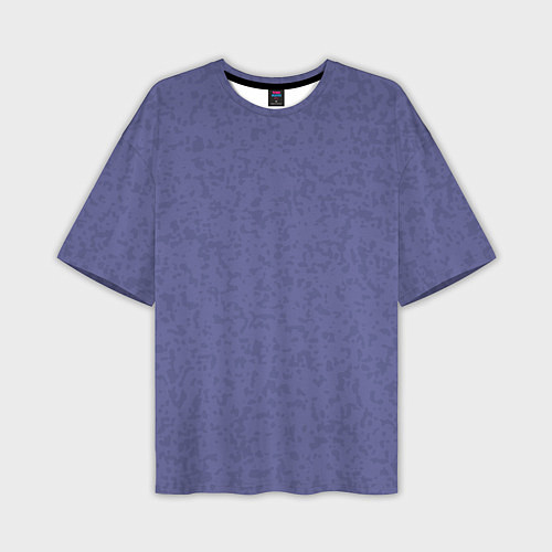 Мужская футболка оверсайз Сиреневый однотонный пятнистый / 3D-принт – фото 1