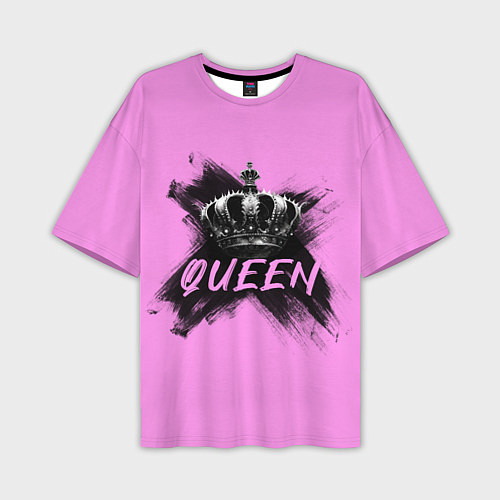 Мужская футболка оверсайз Королева - корона / 3D-принт – фото 1