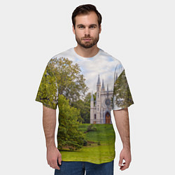 Футболка оверсайз мужская Парк Александрия в Петергофе, цвет: 3D-принт — фото 2