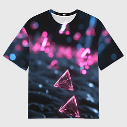 Мужская футболка оверсайз Абстрактный космос фантастика
