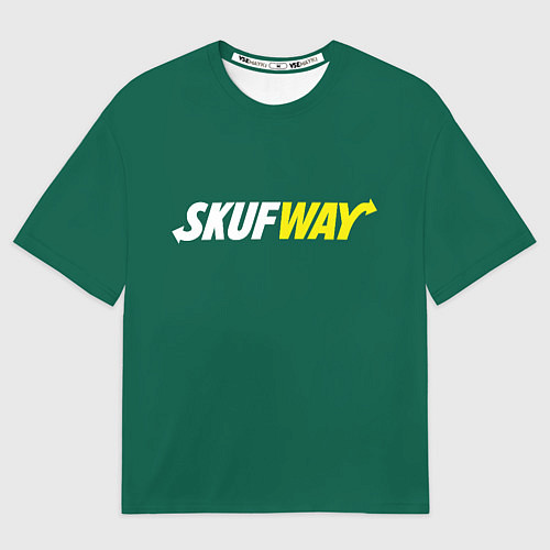 Мужская футболка оверсайз Skuf - way / 3D-принт – фото 1