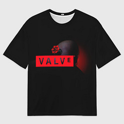 Футболка оверсайз мужская Valve afro logo, цвет: 3D-принт
