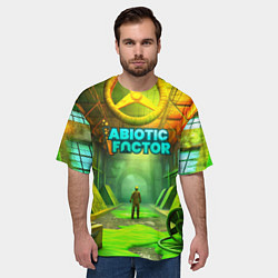 Футболка оверсайз мужская Abiotic Factor атомный завод, цвет: 3D-принт — фото 2