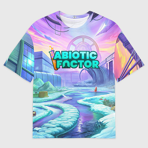 Мужская футболка оверсайз Abiotic Factor world / 3D-принт – фото 1