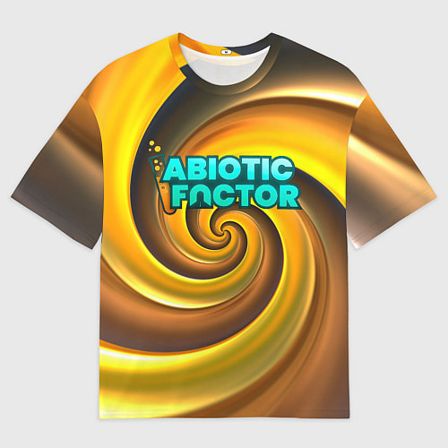 Мужская футболка оверсайз Abiotic Factor желтый фон / 3D-принт – фото 1