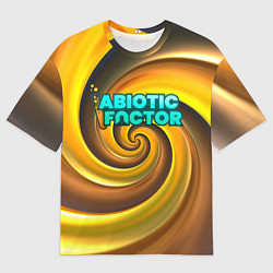 Мужская футболка оверсайз Abiotic Factor желтый фон
