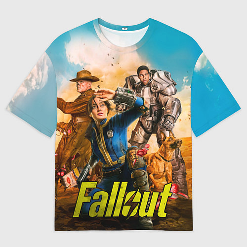 Мужская футболка оверсайз Fallout all / 3D-принт – фото 1