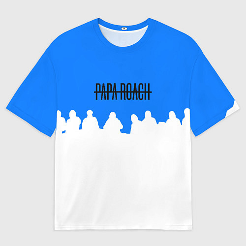 Мужская футболка оверсайз Papa Roach rock bend / 3D-принт – фото 1