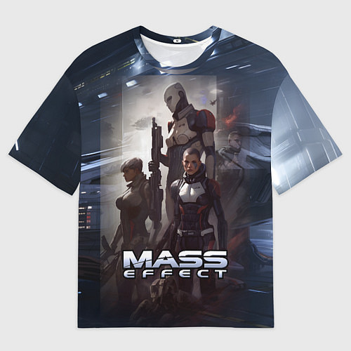 Мужская футболка оверсайз Mass Effect game / 3D-принт – фото 1