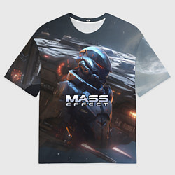 Футболка оверсайз мужская Mass Effect game space, цвет: 3D-принт