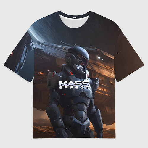 Мужская футболка оверсайз Mass Effect game space / 3D-принт – фото 1