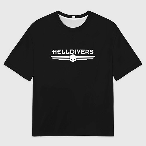 Мужская футболка оверсайз Helldivers Logo / 3D-принт – фото 1