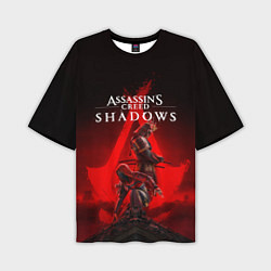 Мужская футболка оверсайз Главные герои Assassins creed shadows