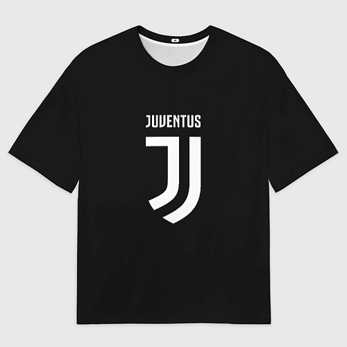 Мужская футболка оверсайз Ювентус лого / 3D-принт – фото 1