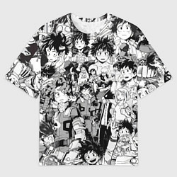 Мужская футболка оверсайз Изуку Мидория - Моя геройская академия