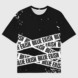 Футболка оверсайз мужская Billie Eilish steel music eng, цвет: 3D-принт
