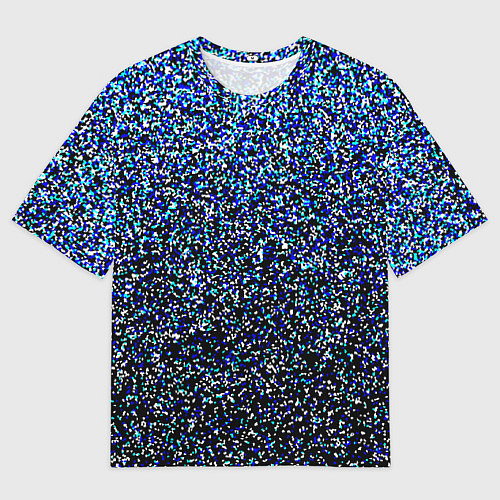 Мужская футболка оверсайз Шум пикселей / 3D-принт – фото 1