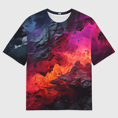 Мужская футболка оверсайз Яркий абстрактный путь / 3D-принт – фото 1
