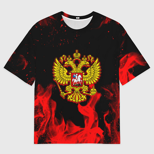 Мужская футболка оверсайз Герб России возрождение империи / 3D-принт – фото 1