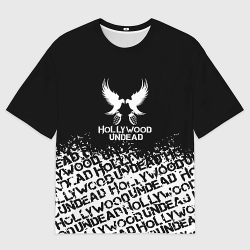 Мужская футболка оверсайз Hollywood Undead rock / 3D-принт – фото 1