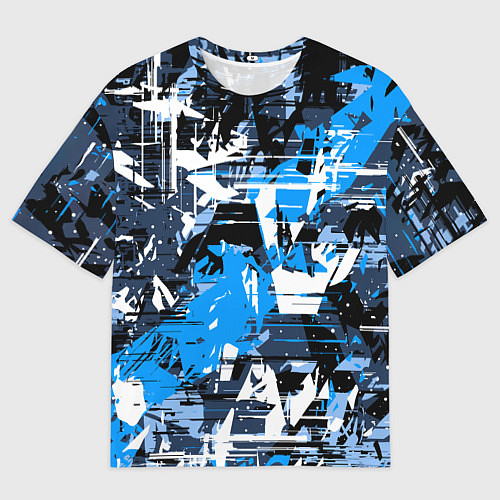 Мужская футболка оверсайз Extreme glitch / 3D-принт – фото 1