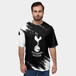 Футболка оверсайз мужская ФК Тоттенхэм краски, цвет: 3D-принт — фото 2