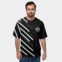 Футболка оверсайз мужская Borussia sport fc, цвет: 3D-принт — фото 2