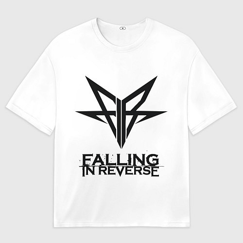 Мужская футболка оверсайз Falling in Reverse band logo / 3D-принт – фото 1