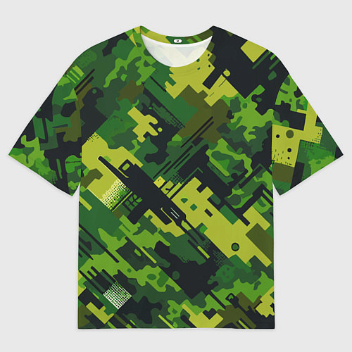 Мужская футболка оверсайз Camouflage - pattern ai art / 3D-принт – фото 1
