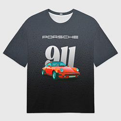 Футболка оверсайз мужская Porsche 911 немецкий спортивный автомобиль, цвет: 3D-принт
