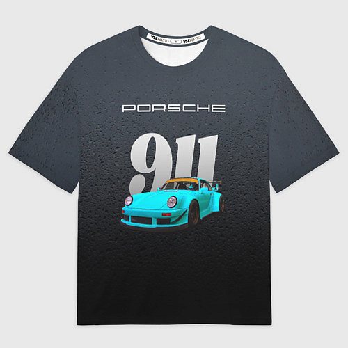 Мужская футболка оверсайз Porsche 911 спортивный автомобиль / 3D-принт – фото 1