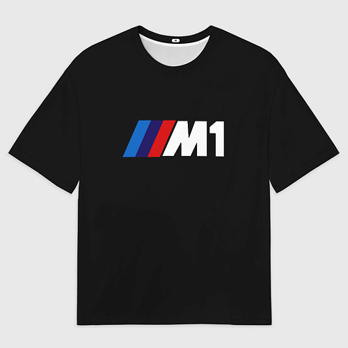 Мужская футболка оверсайз BMW m1 logo / 3D-принт – фото 1