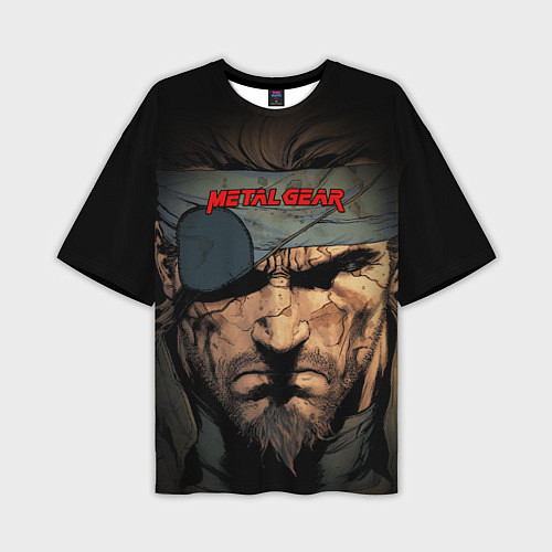 Мужская футболка оверсайз Веном Снейк Metal gear game / 3D-принт – фото 1
