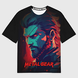 Футболка оверсайз мужская Веном Снейк Metal gear game, цвет: 3D-принт