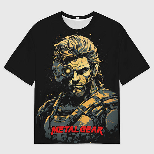 Мужская футболка оверсайз Веном Снейк Metal gear game / 3D-принт – фото 1