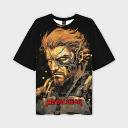 Мужская футболка оверсайз Веном Снейк Metal gear game