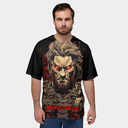 Футболка оверсайз мужская Venom Snake Metal gear game, цвет: 3D-принт — фото 2