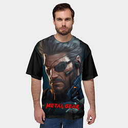 Футболка оверсайз мужская Веном Снейк из игры Metal gear, цвет: 3D-принт — фото 2