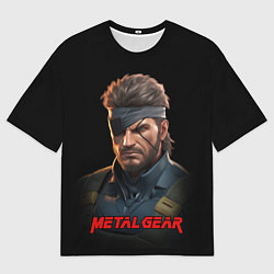 Мужская футболка оверсайз Веном Снейк из игры Metal gear