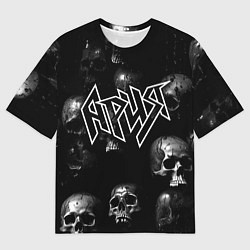 Футболка оверсайз мужская Ария - рок группа, цвет: 3D-принт