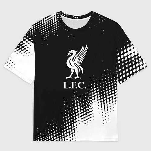 Мужская футболка оверсайз Liverpool краски / 3D-принт – фото 1